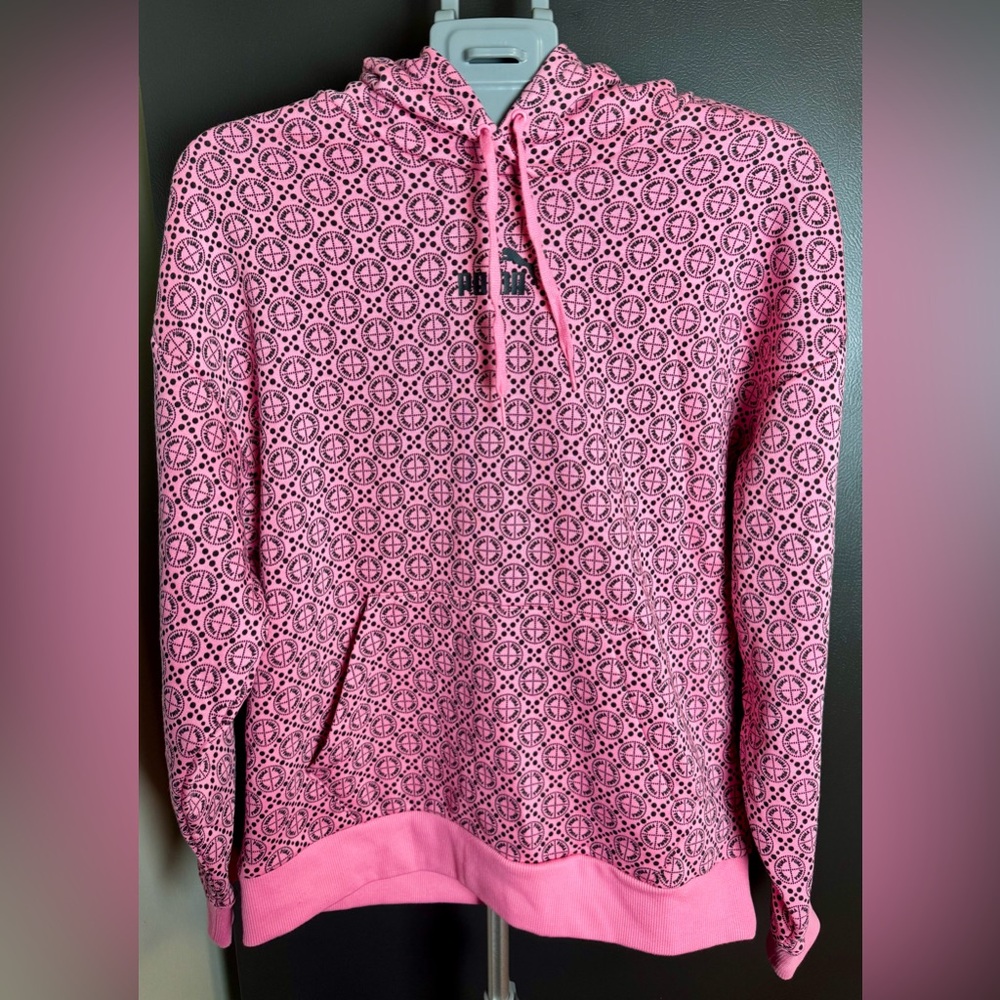 PUMA |  Size S | Logo Pink Hoodie